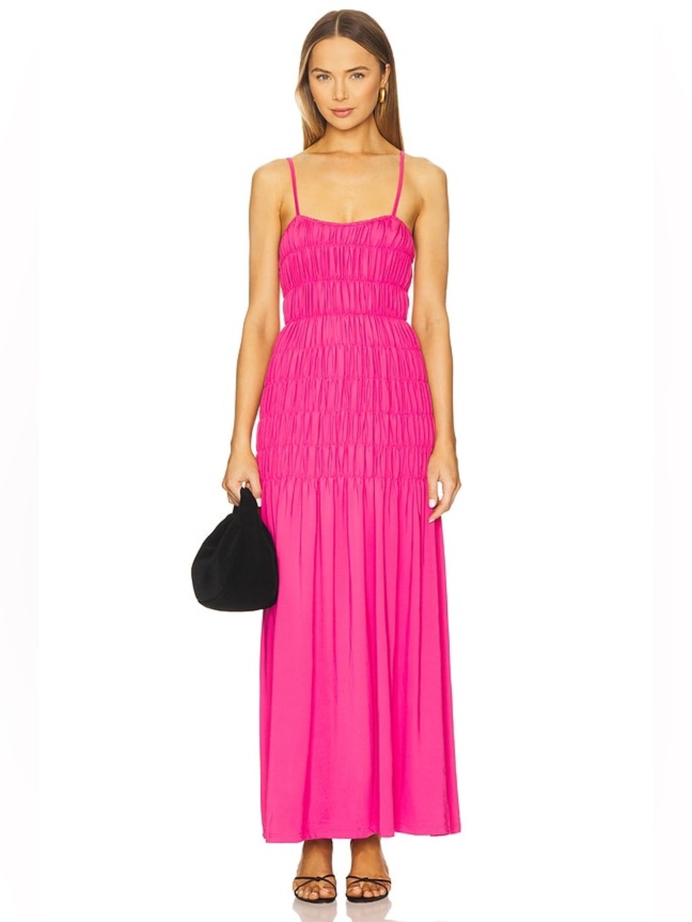 SNDYS Ingrid Maxi Dress in Fuchsia